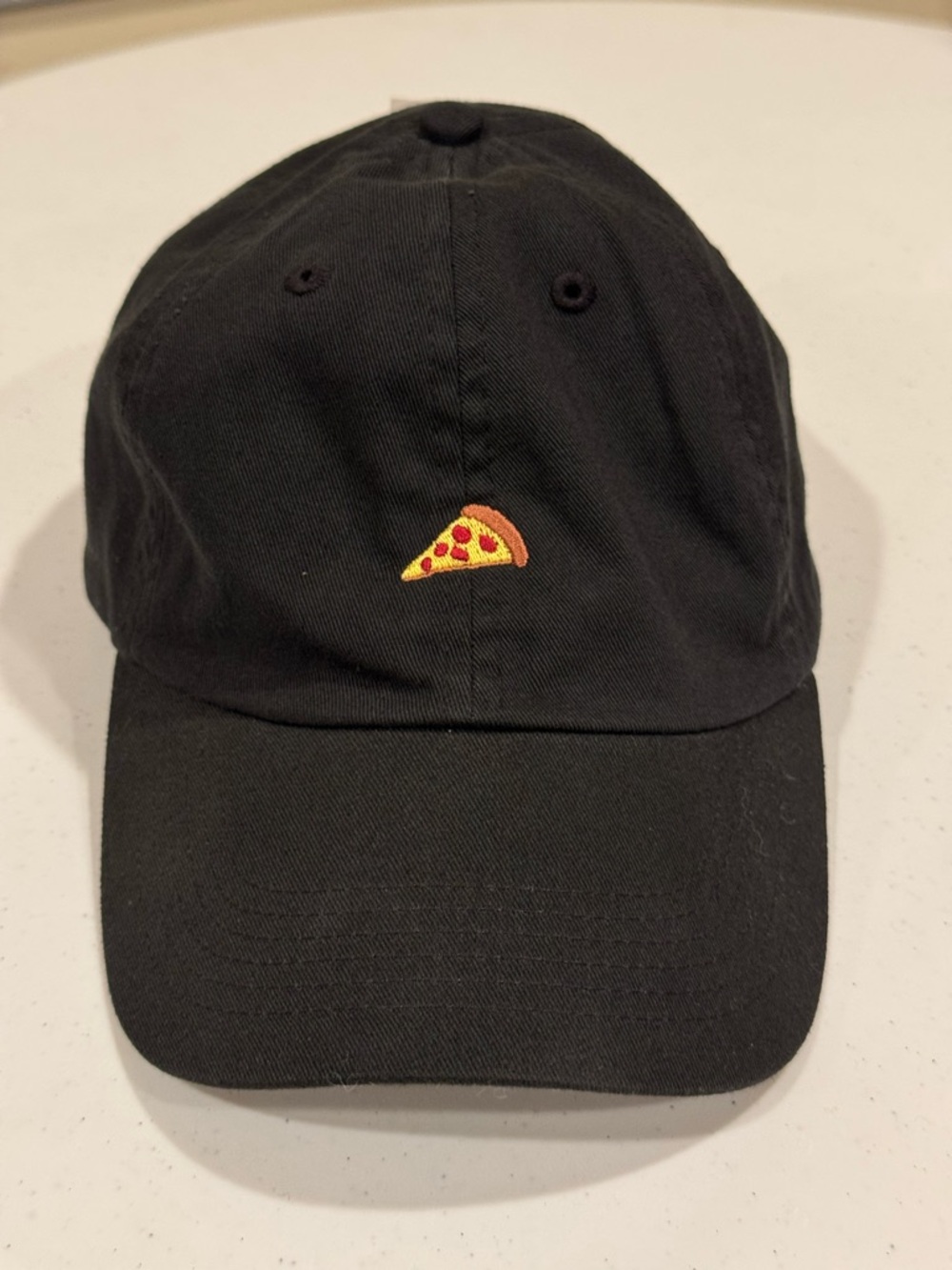 Original Chuck by Mark McNairy Black Pizza Slice Cap Adjustable Dad Hat NWT New